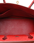 Ostrich Birkin 30 Rouge Vif