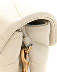 Calfskin Y Quilted Monogram Toy Loulou Crossbody Bag Crema Soft