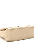 Lambskin Quilted Medium CHNL 19 Flap Light Beige