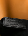 Suede Monogram Medium Niki Chain Satchel Cheddar