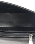 Lambskin Quilted Mini Rectangular Flap Black