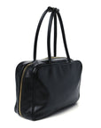 Soft Calf Softy Large Beau Top Handle Bag Black