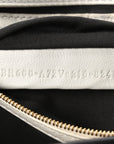 Nappa FF 1974 Embossed Baguette White
