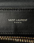 Calfskin Y Quilted Monogram Small Loulou Chain Satchel Black