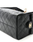 Caviar Quilted Small CHNL 25 Handbag Black