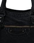 Washed Denim Classic Hardware Medium Le City Black