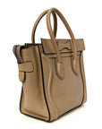 Drummed Calfskin Micro Luggage Dune