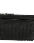 Nappa Intrecciato Key Holder Black