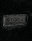 Shearling Quilted Medium Single Flap Black
