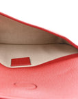 GG Supreme Monogram Apple Interlocking G Belt Bag Beige Multicolor Lobster Red