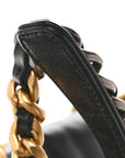 Lambskin Quilted Large CHNL 19 Flap Black