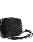 Calfskin Matelasse Monogram Lou Camera Bag Black