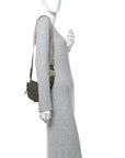 Calfskin Jacquard Mini Gate Dual Bag Autumn Green