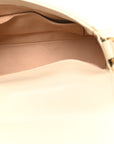 Calfskin Matelasse Mini GG Marmont Top Handle Shoulder Bag White