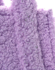 Polyester Cotton Small The Teddy Traveler Tote Bag Lilac
