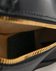 Lambskin Le Porte Calino Ring Top Handle Bag Black