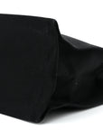 Linen Calfskin Rive Gauche Tote Black