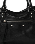 Agneau Classic Silver Hardware City Black