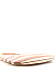 Canvas Calfskin Striped Ivy Cacao Naturale