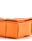 Nappa Maxi Intreccio Cassette Bag Tangerine