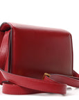 Box Calfskin Small Classic Box Flap Bag Red