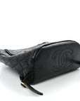 Caviar Quilted Small Filigree Backpack Black