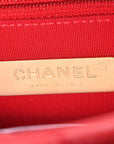 Lambskin Quilted Medium CHNL 19 Flap Red