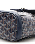 Goyardine Calfskin Mini Alpin Backpack Navy