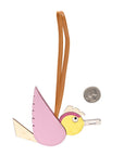 Ostrich Epsom Swift Birdy Bag Charm Mauve Sylvestre Nata Jaune Citron Magnolia Sesame