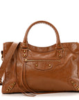 Agneau Arena Gold Hardware Medium Le City Camel
