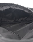 Sport Nylon Logo Embroidered Wheel Belt Bag Black White