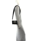 X MARC JACOBS Nappa Logo Baguette Soft Trunk Bag Black