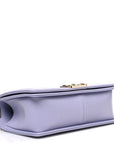 Caviar Quilted Medium Boy Flap Light Purple