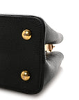 Taurillon Capucines MM Black Beige Red