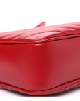 Calfskin Matelasse Monogram Lou Camera Bag Rouge Eros
