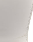 Calfskin Crocodile Embossed Small Hourglass Top Handle Bag White