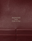 Smooth Calfskin Small Bel Air Clutch On Strap Dark Burgundy