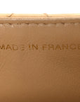Lambskin Quilted Bekko Resin Mini Square Flap Beige