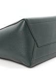 Soft Grained Calfskin Sangle Bucket Bag Amazone
