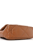 Lambskin Quilted Medium CHNL 19 Flap Brown