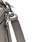 Soft Grained Calfskin Small Puzzle Edge Bag Pearl Grey