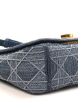 Denim Cannage Small Caro Bag Blue
