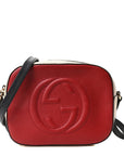 Dollar Calfskin Small Soho Disco Bag Hibiscus Red Mystic White Blue