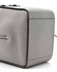 Grained Calfskin Mini Hammock Shoulder Bag Pearl Grey