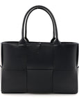 Nappa Maxi Intrecciato Small Arco Tote Navy