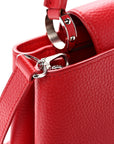 Taurillon Capucines PM Rubis