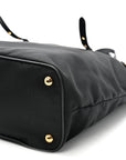 Tessuto Nylon Saffiano Tote Black