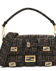 Fabric Jacquard FF 1974 Multipocket Baguette Tobacco Moro