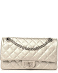 Metallic Lambskin Quilted 2.55 Reissue 225 Flap Silver