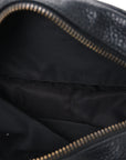 Pebbled Calfskin Mini Soho Disco Bag Black
